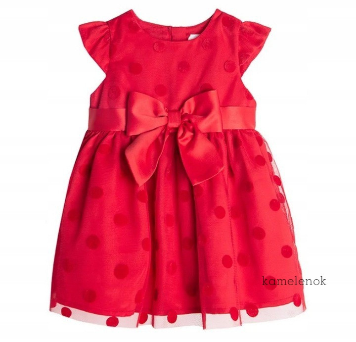 Святкова  червона пишна сукня на підкладці на дівчинку  Cool Club Польща Розмір 104