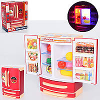 Детский игрушечный холодильник (6722A), с музыкой, светом, паром. На батарейках