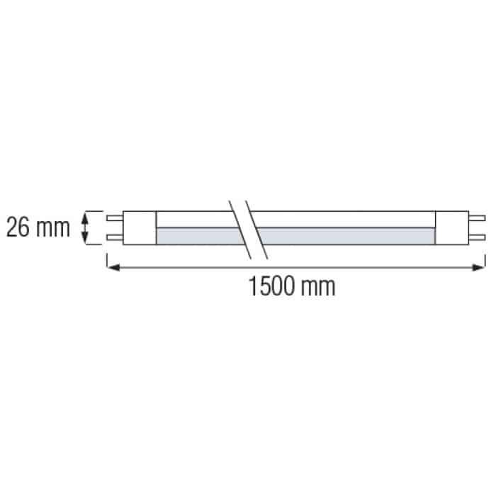 Cвітлодіодна лампа LED TUBE-150 24W T8 6500К 150см HOROZ ELECTRIC 002-001-0024-0131
