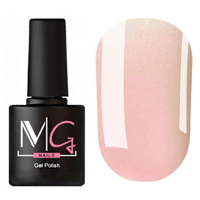 Гель-лак для нігтів MG Nail Gel Polish Mini №М05 Ніжний яскраво-рожевий з мікроблиском 5 мл