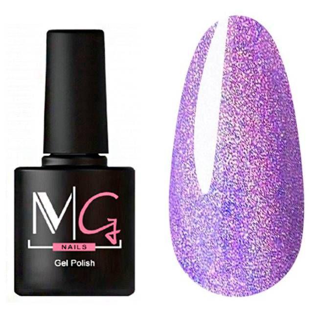 Гель-лак для нігтів MG Nail Gel Polish Mini №М15 Світло-бузковий з мікроблиском 5 мл, фото 1