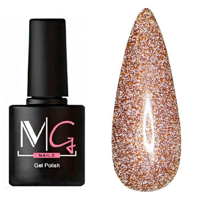 Гель-лак для нігтів MG Nail Gel Polish Mini №М17 Коричневий з мікроблиском 5 мл