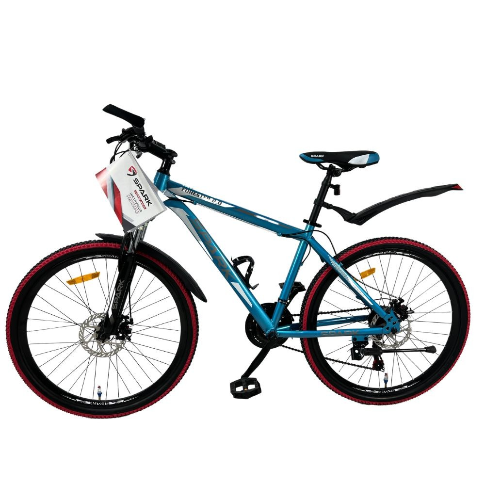 Велосипед ВЕЛОСИПЕД SPARK FORESTER, Велосипеды зеленый для взрослых и молодежи с широкими покрышками - фото 5 - id-p1933791581