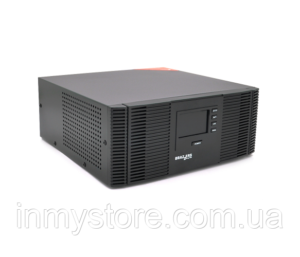 Гибридный инвертор BRAZZERS BRZ-SOLAR-1200, 1200VA/1000W, 12V, ток заряда 10/20A, inverter100-290V, UPS145-275 - фото 1 - id-p1933792585