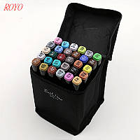 Маркеры Touch Multicolor для рисования и скетчинга набор двусторонних спиртовых маркеров 36pcs