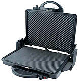 Притискний контактний гриль Maestro MR-717 домашній електрогриль сендвічниця бутербродниця 1900 Вт Чорний, фото 2