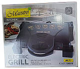 Притискний контактний гриль Maestro MR-717 домашній електрогриль сендвічниця бутербродниця 1900 Вт Чорний, фото 7