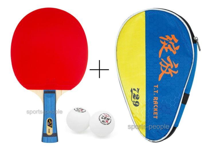 Набір для настільного тенісу (пінг-понгу) 729 Friendship No 2040 (з карбоном): ракетка + чохол + 2 м'ячика 40+