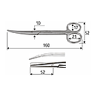 Ножиці Mayo 16 см, тупий/тупий, загнуті, J-22-117, фото 2