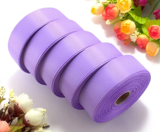 ОПТ / Стрічки репсові / 5 рулонів / 2,5см / 23 метри / Бузковий, фото 1