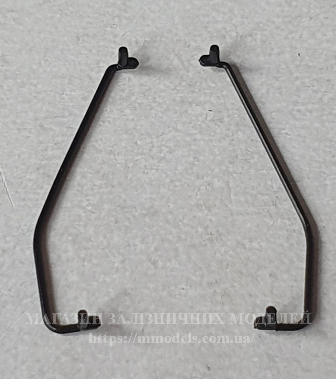 Запасні частини до вагонів - поручень до вагонів, 2шт, довжина 20 мм, масштабу 1:87, H0, фото 1