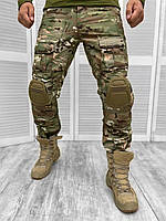 Штаны армейские в цвете мультикам. Тактические военные штаны. Армейские мужские штаны с наколенниками