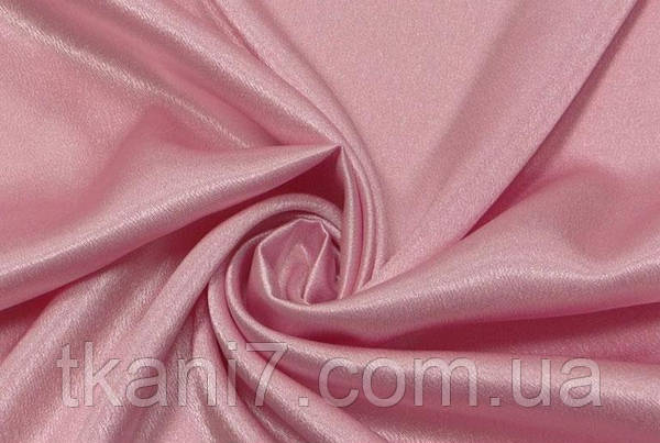 Креп-сатин Світло рожевий, фото 1
