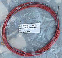 Спираль подающая (баоден) красная для проволоки D1,0 - 1,2 мм (3 метра)