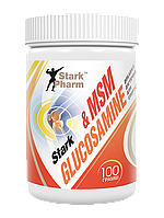 Для связок и суставов Stark Pharm Glucosamine & MSM 100 г (33 порц.)