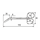 Ножиці Spencer 11 см для зняття шовного матеріалу, кутові, J-22-406, фото 2