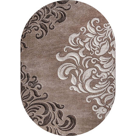 Килим овальний 1.60х3 бежевий вензель Mira 24031/234о, фото 1