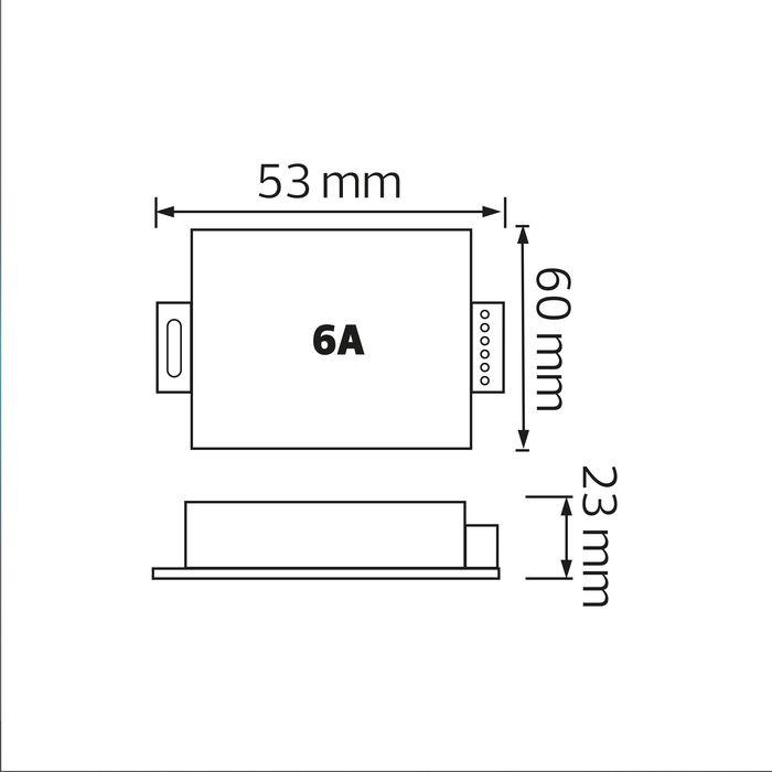 Контроллер RGB для стрічки LED 216-432W 12V-24V IP20 6A HOROZ ELECTRIC 100-002-0432-010