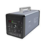 Зарядна станція із розеткою 220 В Powerbank-600W повербанк великої ємності 35 А·год, 2хUSB, Чистий синус, фото 3
