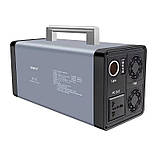 Зарядна станція із розеткою 220 В Powerbank-600W повербанк великої ємності 35 А·год, 2хUSB, Чистий синус, фото 4
