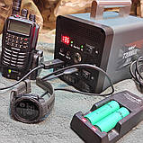 Зарядна станція із розеткою 220 В Powerbank-600W повербанк великої ємності 35 А·год, 2хUSB, Чистий синус, фото 6