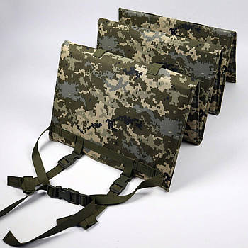 Розкладний тактичний каремат для сидіння та лежання Molle 6 секцій 180x40см Піксель