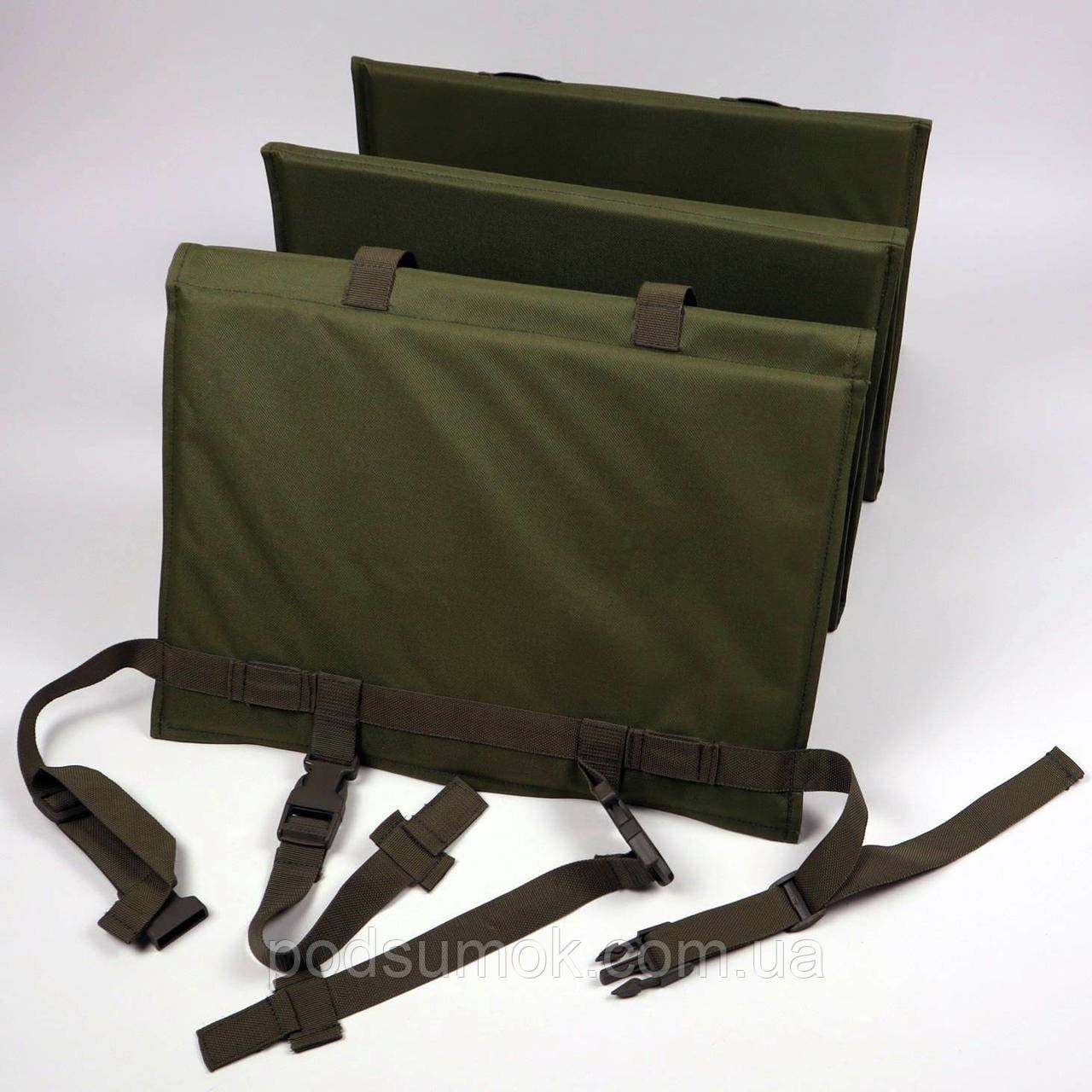 Розкладний тактичний каремат для сидіння та лежання Molle 6 секцій 180x40см Олива