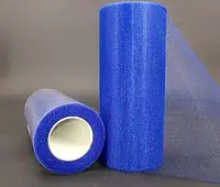Фатин в рулоне 15 см ширина (1 метр) синий