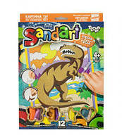 Фреска из цветного песка "Sandart" Тираннозавр SA-01-08 [tsi101225-ТSІ]