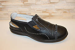 Туфлі жіночі чорні натуральна шкіра Т1722 продаж