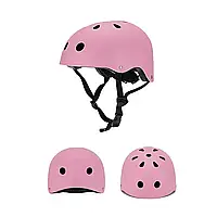 Защитный шлем на голову для велосипедистов (мальчиков и девочек) A1 331, размер S (48-56 см) Розовый