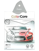 Карандаши цветные Marco Color Core 36 цветов + 1 графитный