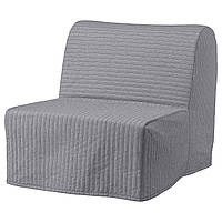 Крісло-ліжко IKEA LYCKSELE MURBO ЛЮККСЕЛЕ МУРБУ, КНІСА світло-сірий, 093.869.79