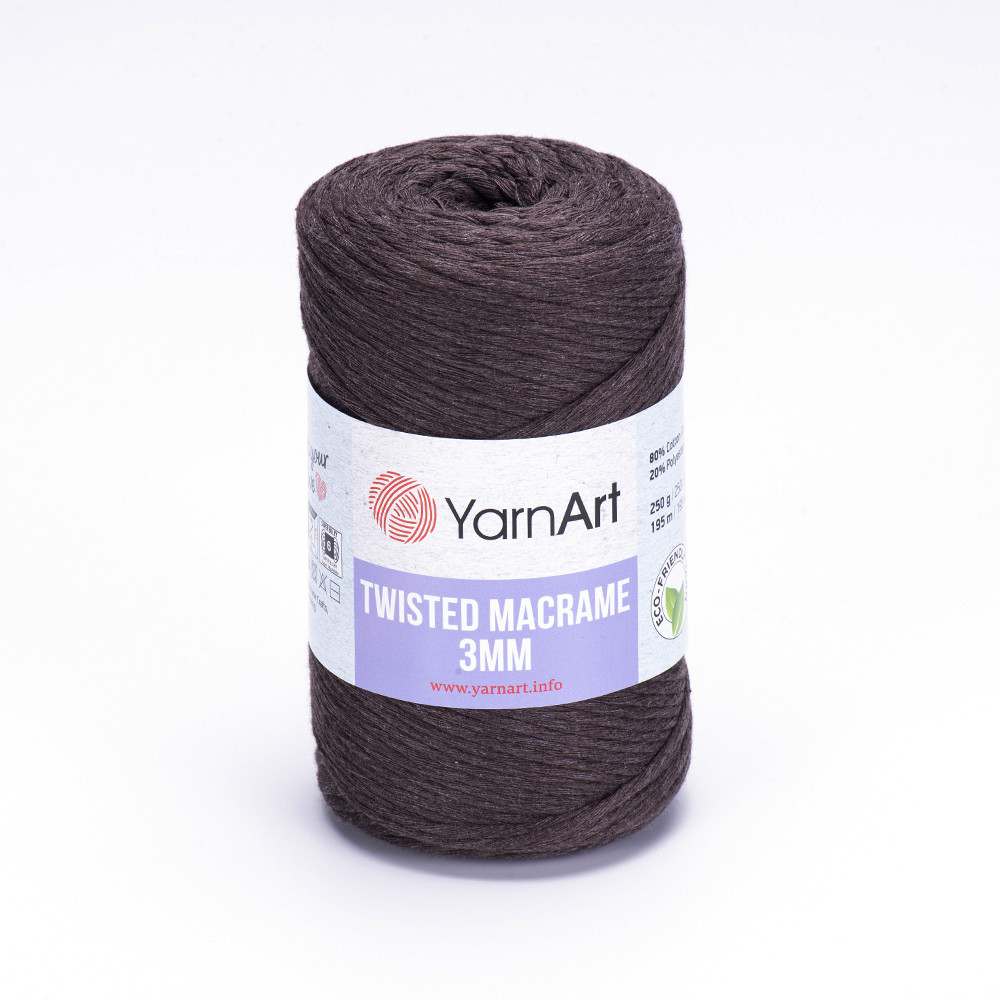 Yarnart TWISTED MACRAME 3 MM (Твістед Макраме 3 мм) №769 коричневий (Пряжа, нитки для в'язання макраме), фото 1