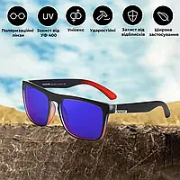 Универсальные солнцезащитные поляризационные очки для вождения и спорта Kdeam Синие