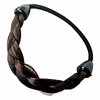 Гумка для волосся Косичка зі штучного волосся, колір №10