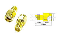 Перехідник для FPV і радіообладнання (RP-SMA M RP-SMA F прямий) official