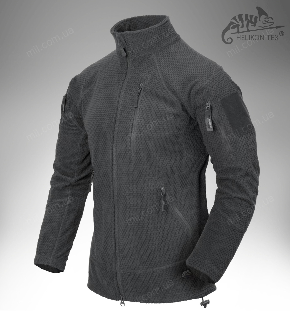 Універсальна тактична флісова кофта Helikon Tex ALPHA TACTICAL Jacket (shadow grey)