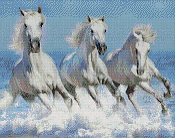 Алмазна мозаїка по номерам на холсті 40*50см Идейка АМО7155 Стрімка хвиля