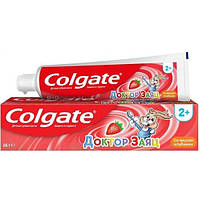 Детская зубная паста Colgate "Доктор Заяц" со вкусом клубники, от 2х лет (50мл.)