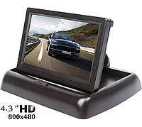 Монітор TFT LCD HD4.3" для камери заднього виду в автомобіль (4,3 дюйми, 2-AV, розкладний)