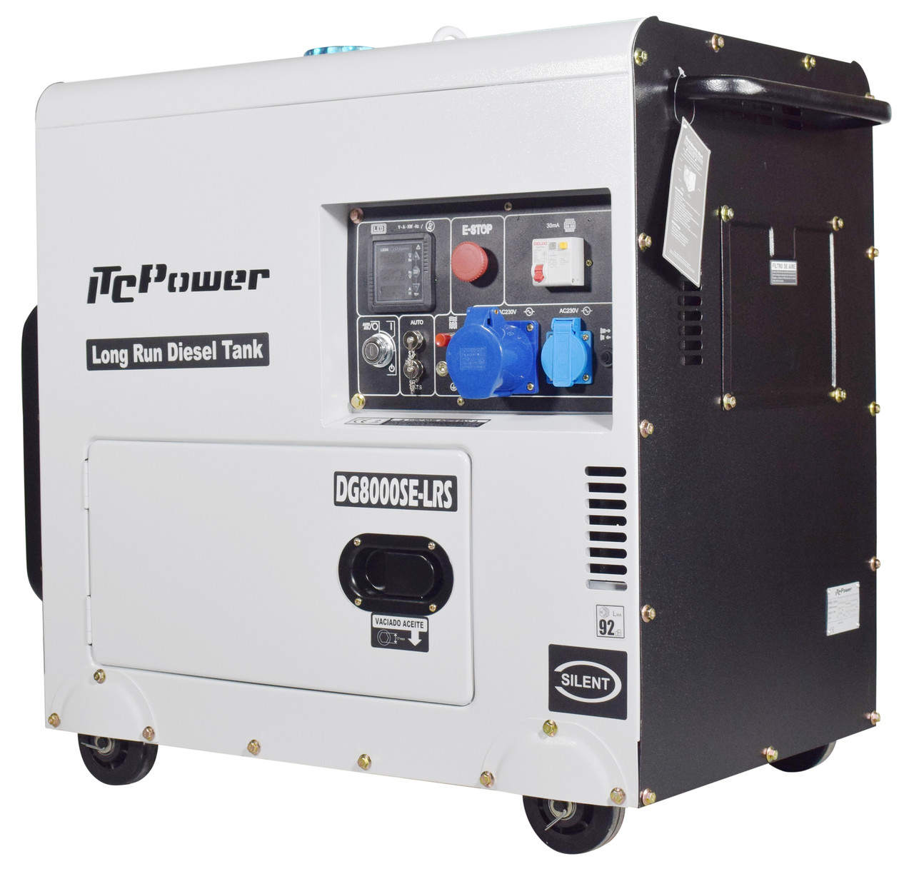 Дизельний стаціонарний  генератор ITC Power DG8000SE-LRS потужністю 6 кВт