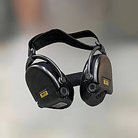 Тактичні активні навушники Sordin Supreme Pro X із заднім тримачем, колір – Чорний