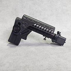 Приклад складний телескопічний алюмінієвий для АК 74/ 47 чорний