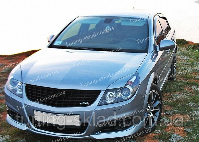 Вії Опель Вектра З рестайл (накладки на передні фари Opel Vectra C), фото 1