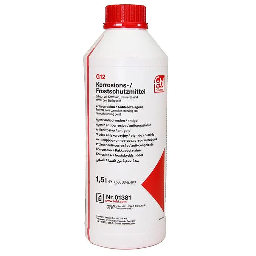 Febi G12 червоний, 1,5 л (01381) концентрат антифризу, фото 1