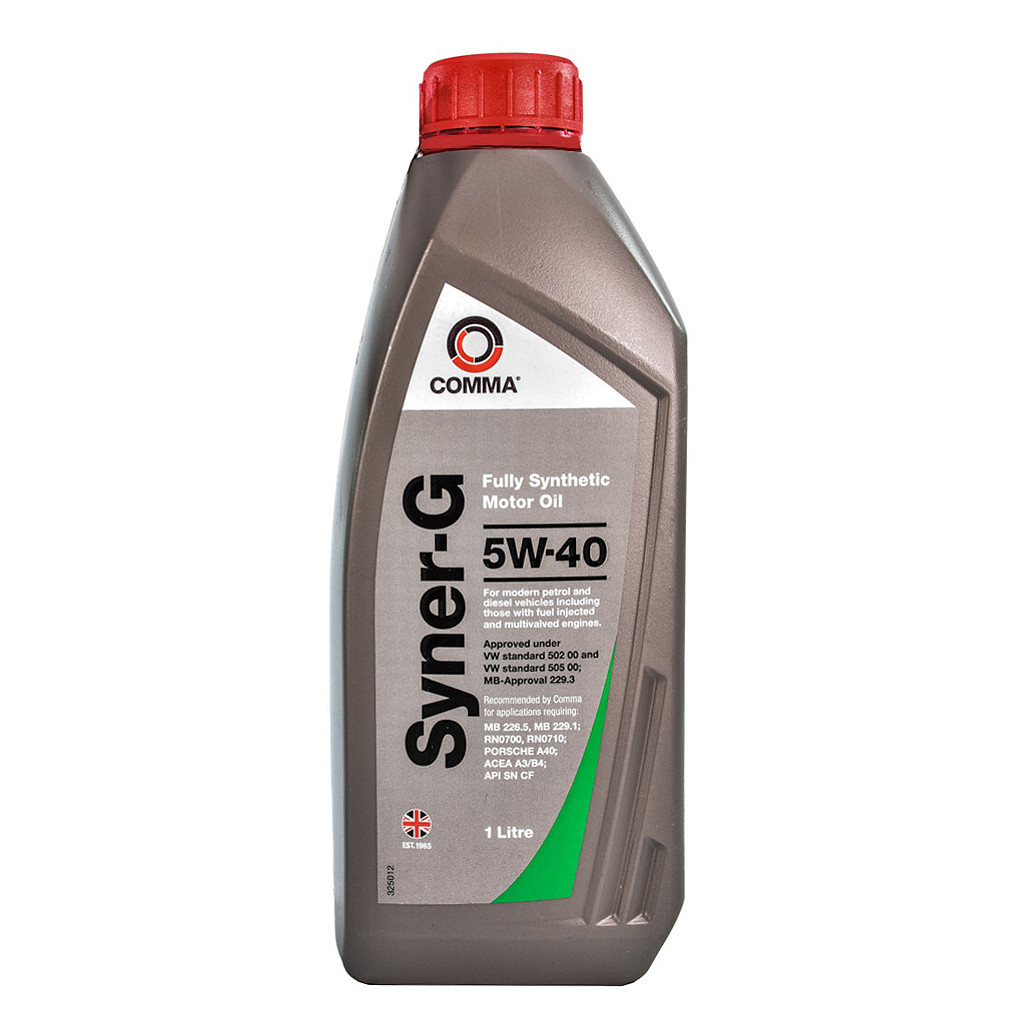 Comma Syner-G 5W-40 1 л, (SYN1L) моторне масло, фото 1