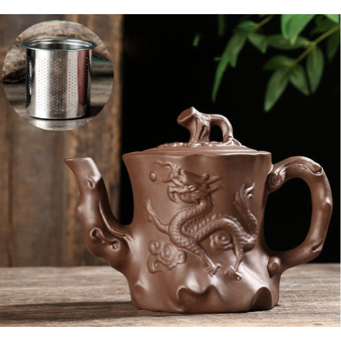 Чайник "Дерево Дракона" ісинська глина коричневий 400 мл