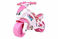 Детский мотоцикл ТехноК 6450 не музыкальный светло-розовый