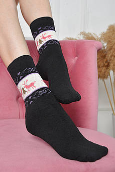 Шкарпетки махрові жіночі темно-синього кольору розмір 37-42                                          163550M